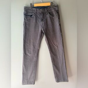 Prana men’s jeans 30Wx32L, dark brown/blackish color. Slim fit